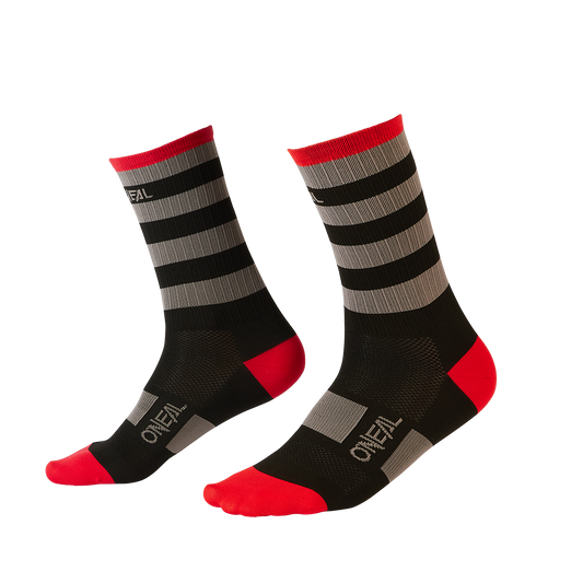 Skarpetki O'Neal MTB Performance STRIPE Black/Gray/Red