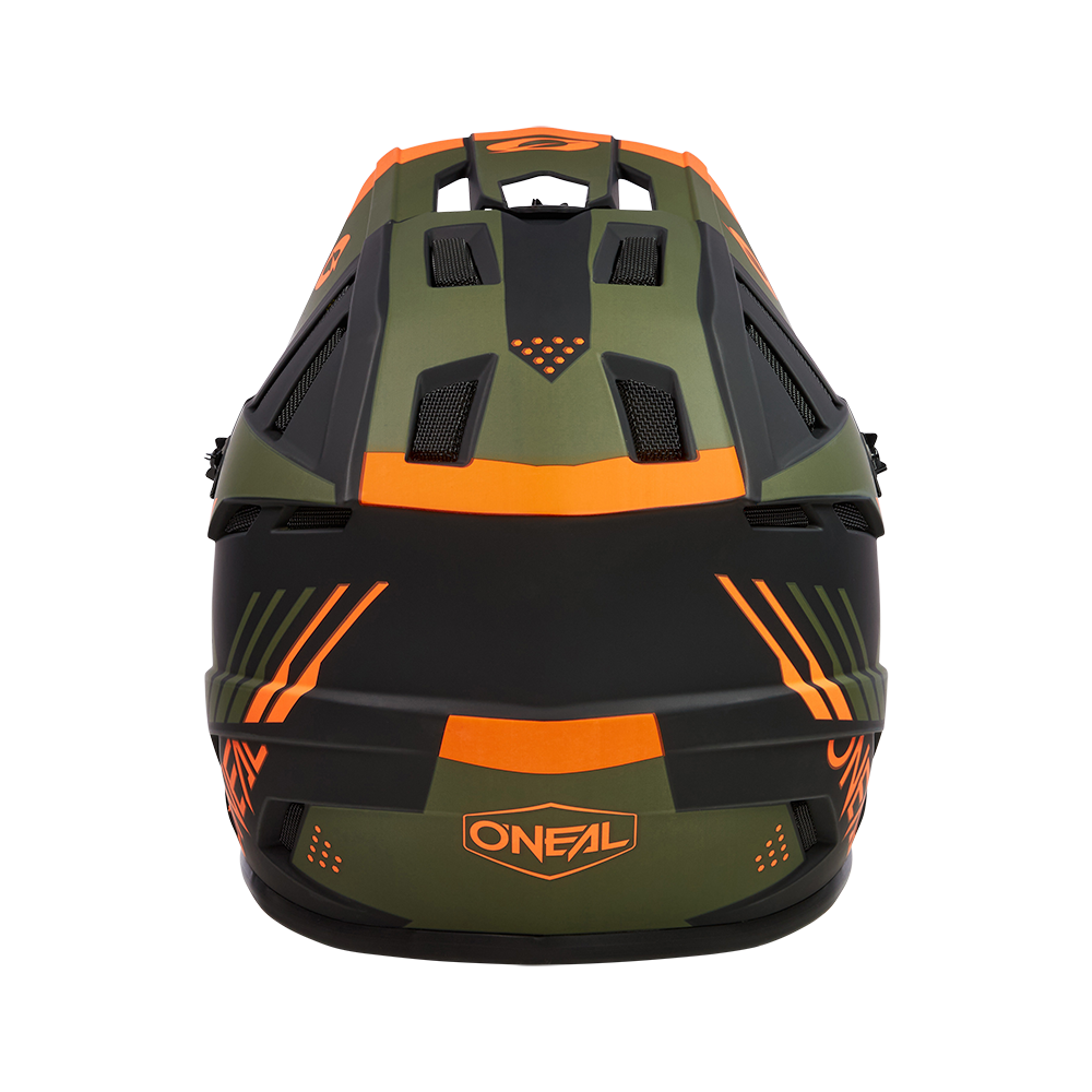 Kask rowerowy O'Neal BACKFLIP STRIKE Black/Orange/Olive