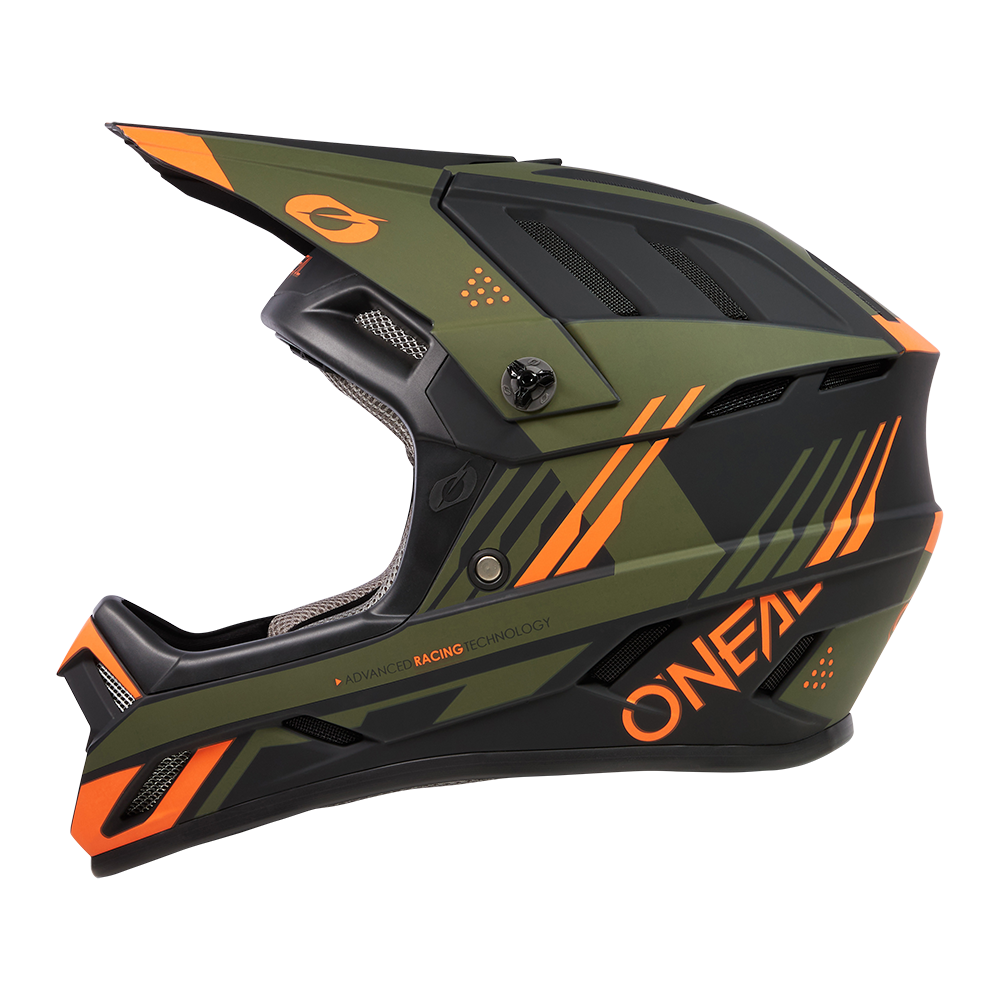 Kask rowerowy O'Neal BACKFLIP STRIKE Black/Orange/Olive
