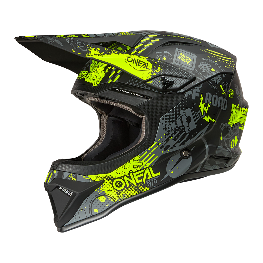 Kask O'Neal 1SRS Youth VIBRANT Black/Neon Yellow