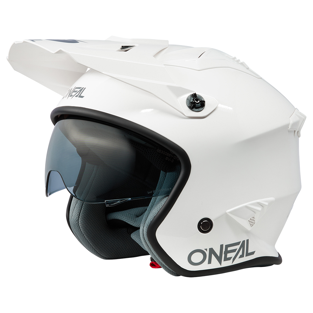 Kask O'Neal VOLT SOLID White/Biały Lewy Bok