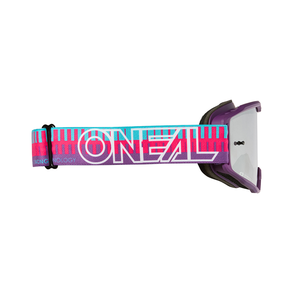 Gogle O’Neal B-10 STRIPED Pink/Purple – Silver Mirror