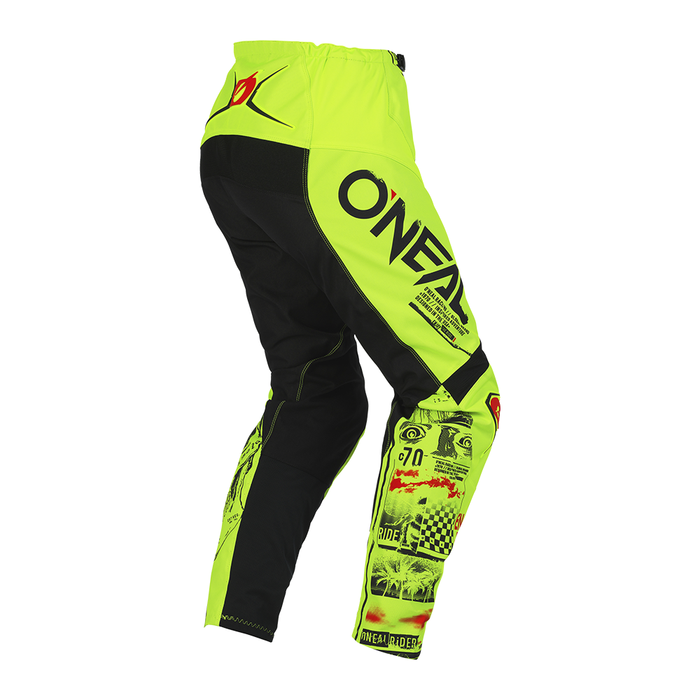 Spodnie Juniorskie O'Neal ELEMENT ATTACK Neon Yellow/Black