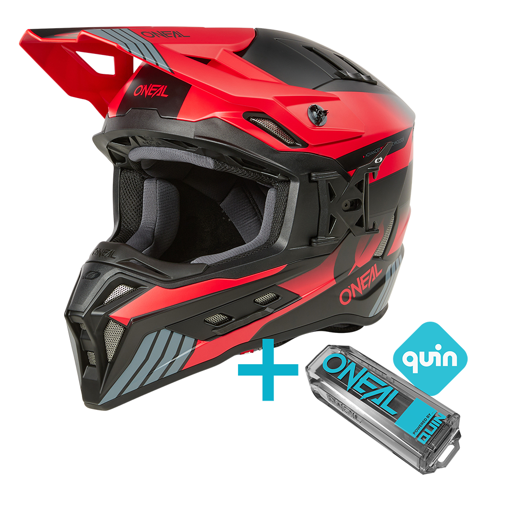 Kask O'Neal EX-SRS HITCH Black/Gray/Red + QUIN PRO