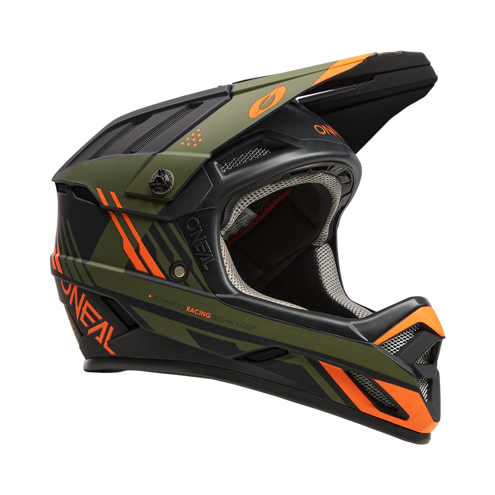 Kask rowerowy O'Neal BACKFLIP STRIKE Black/Orange/Olive