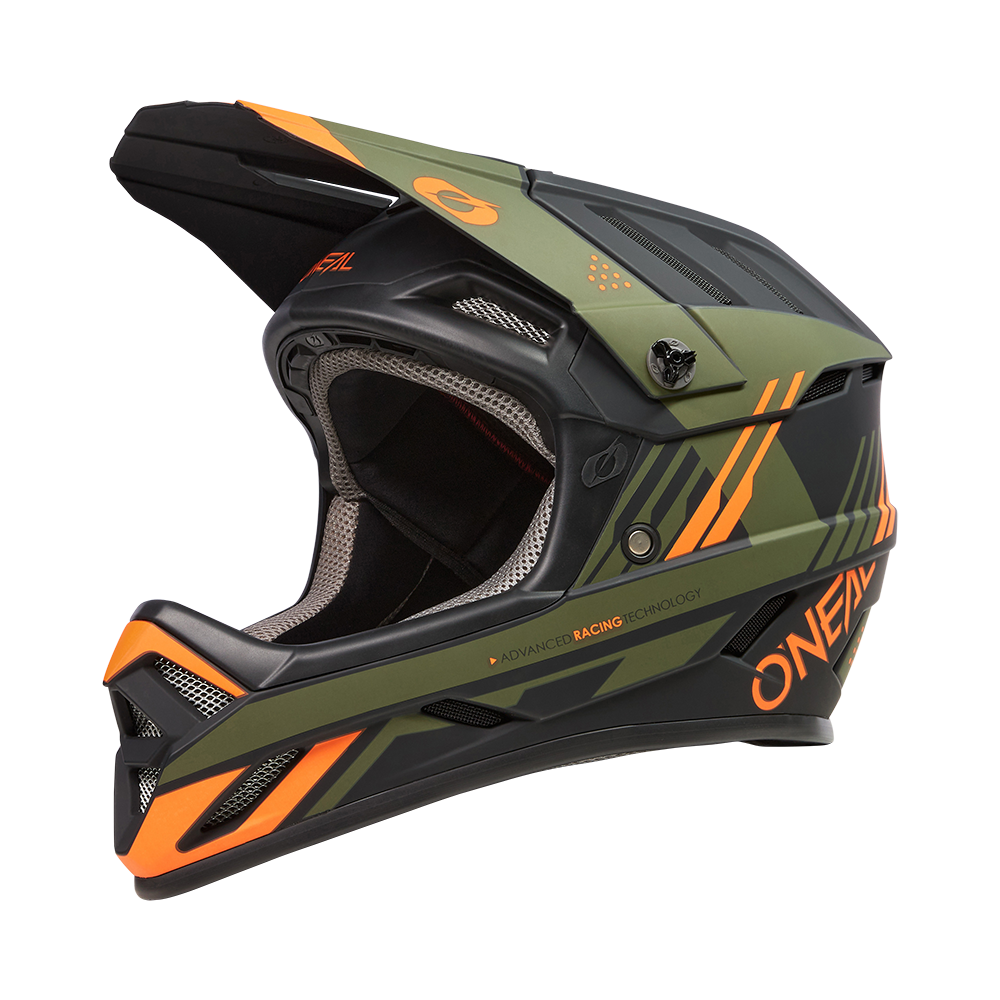 Kask rowerowy O'Neal BACKFLIP STRIKE Black/Orange/Olive