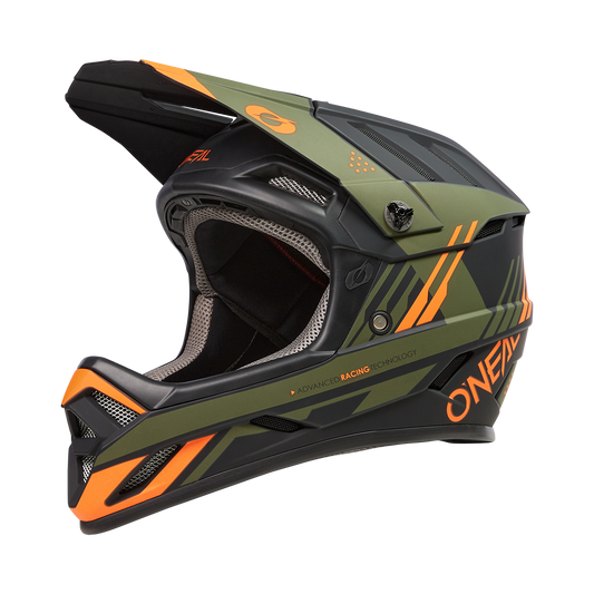 Kask rowerowy O'Neal BACKFLIP STRIKE Black/Orange/Olive