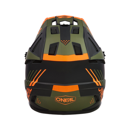 Kask rowerowy O'Neal BACKFLIP STRIKE Black/Orange/Olive