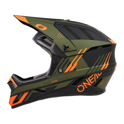 Kask rowerowy O'Neal BACKFLIP STRIKE Black/Orange/Olive