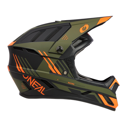 Kask rowerowy O'Neal BACKFLIP STRIKE Black/Orange/Olive