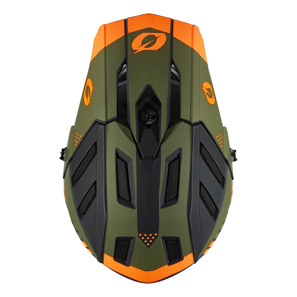 Kask rowerowy O'Neal BACKFLIP STRIKE Black/Orange/Olive