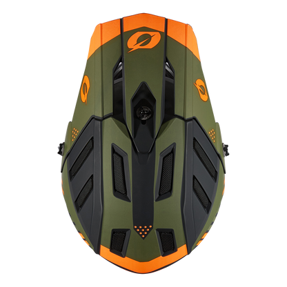 Kask rowerowy O'Neal BACKFLIP STRIKE Black/Orange/Olive