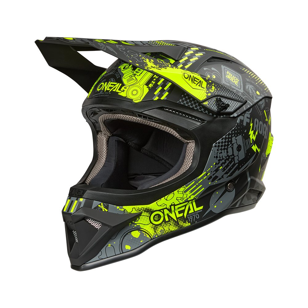 Kask O'Neal 1SRS Youth VIBRANT Black/Neon Yellow
