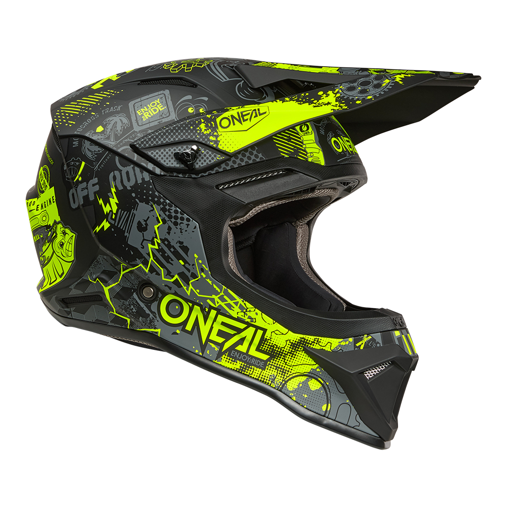 Kask O'Neal 1SRS Youth VIBRANT Black/Neon Yellow