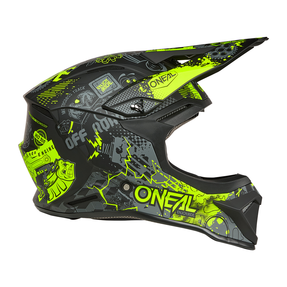 Kask O'Neal 1SRS Youth VIBRANT Black/Neon Yellow