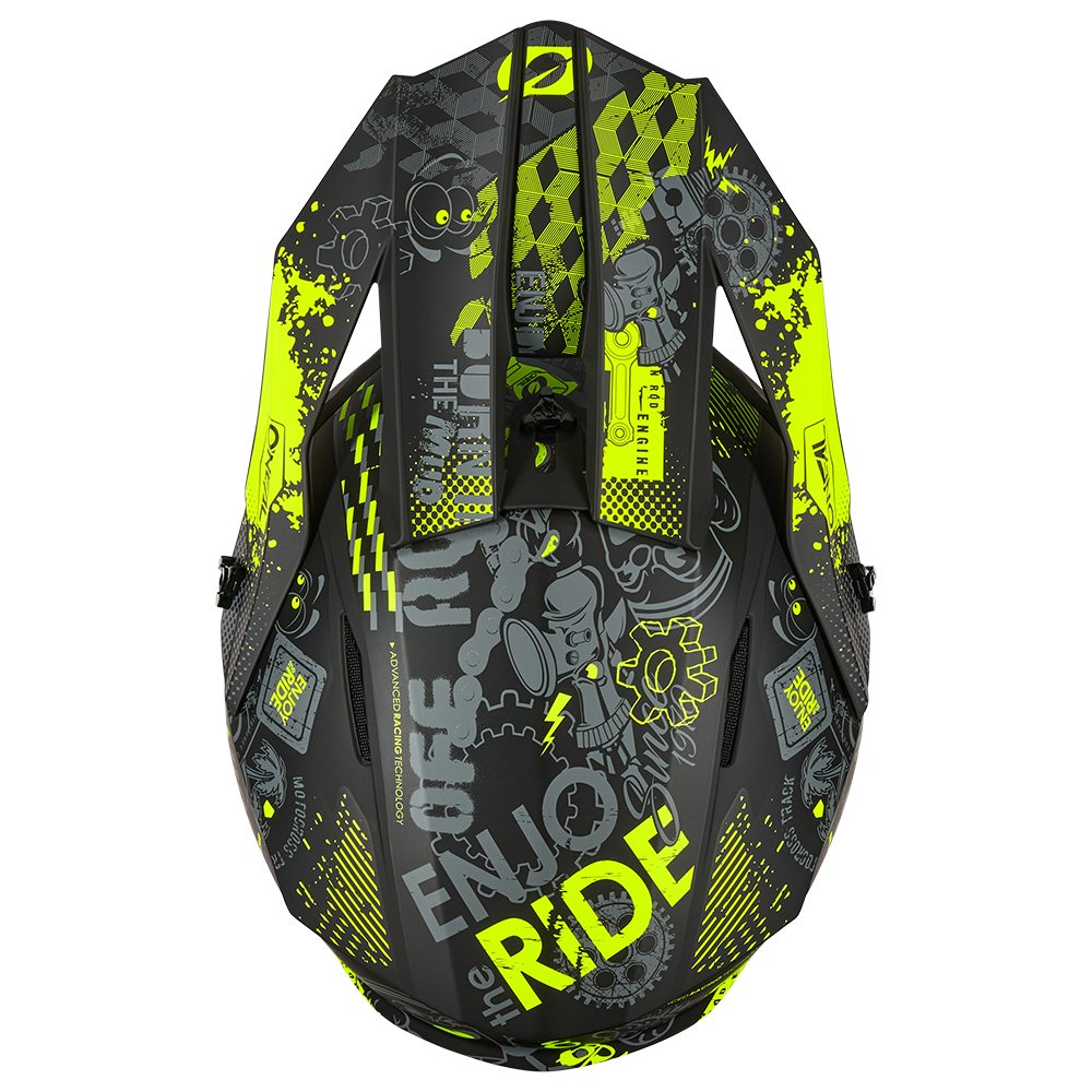 Kask O'Neal 1SRS Youth VIBRANT Black/Neon Yellow