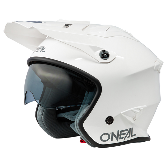 Kask O'Neal VOLT SOLID White/Biały Lewy Bok