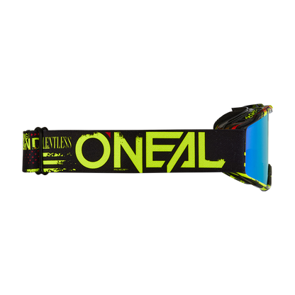 Gogle Juniorskie O’Neal B-10 ATTACK Black/Neon Yellow – Radium Blue