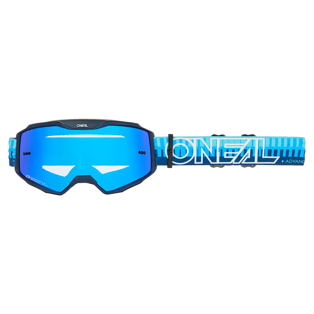 O'Neal B-10 Goggle STRIPED blue/blue - radium blue