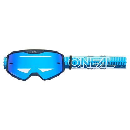 O'Neal B-10 Goggle STRIPED blue/blue - radium blue