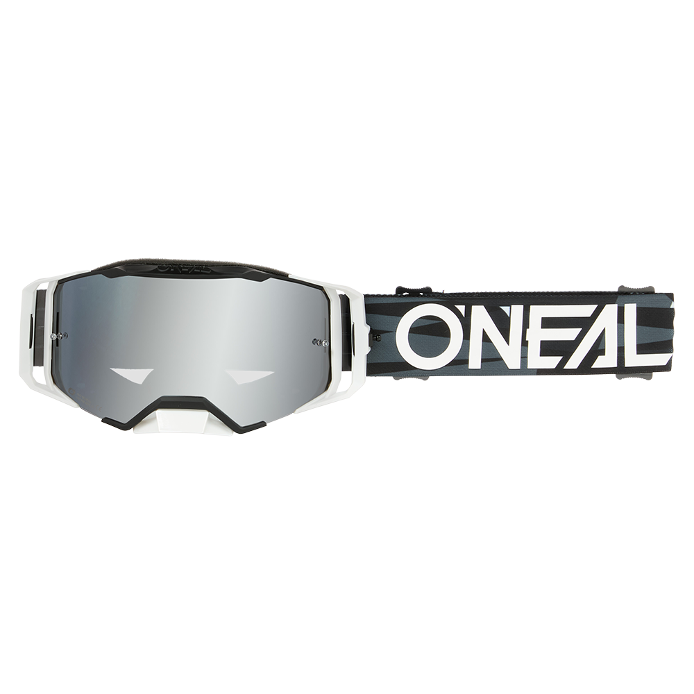 GOGLE O'Neal B-33 ICTUS Black/White - Silver Mirror