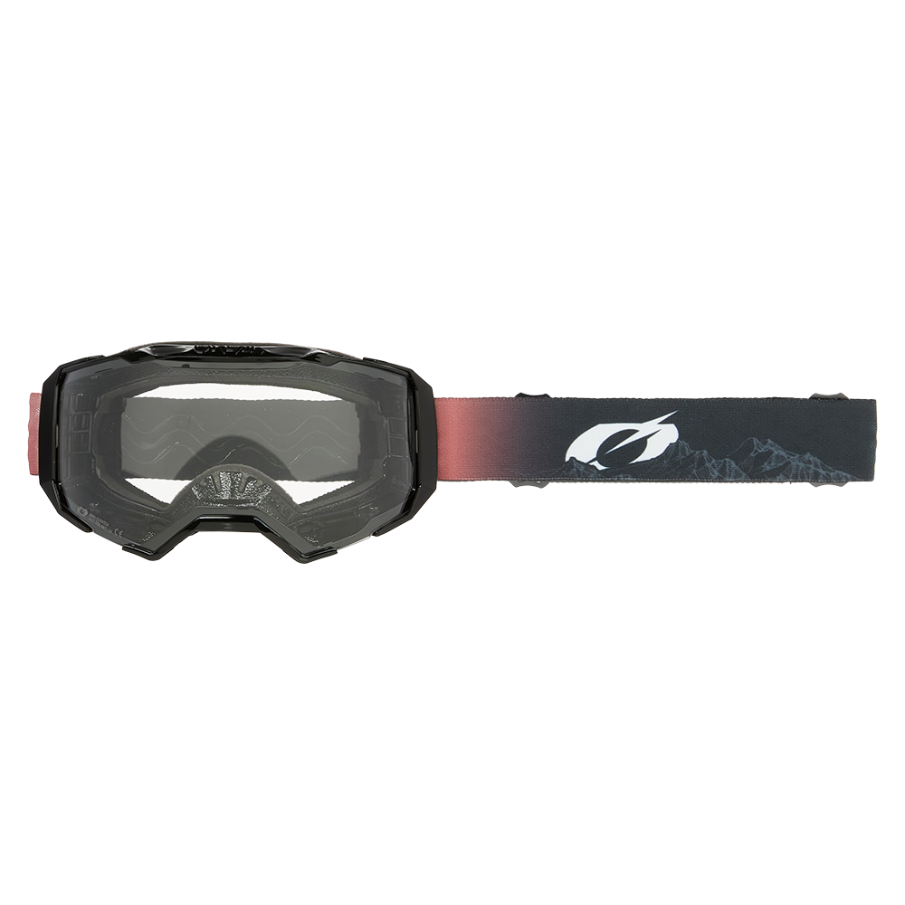 GOGLE O'Neal B-22 COVERT Black/Red - Clear