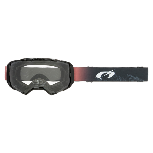 GOGLE O'Neal B-22 COVERT Black/Red - Clear