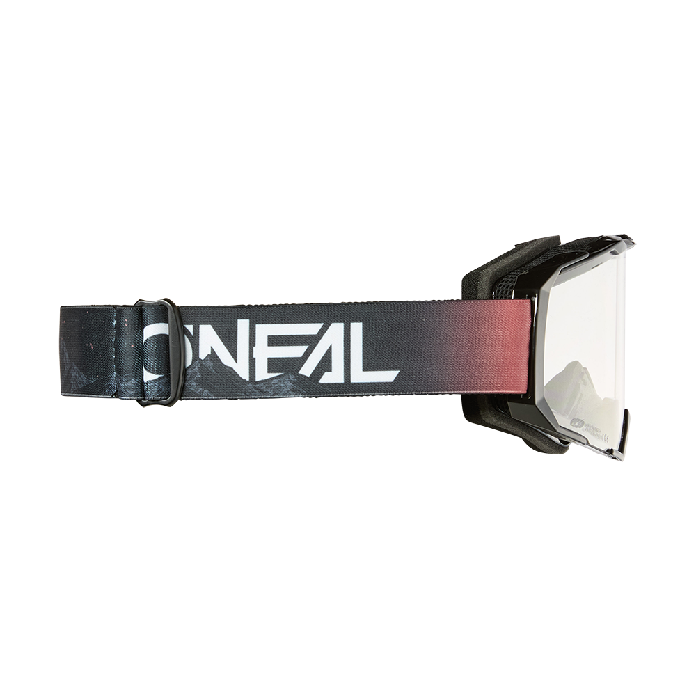 GOGLE O'Neal B-22 COVERT Black/Red - Clear