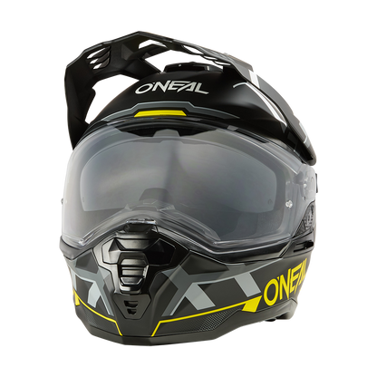 kask O'Neal D-SRS Helmet SQUARE black/neon yellow/gray widok z przodu