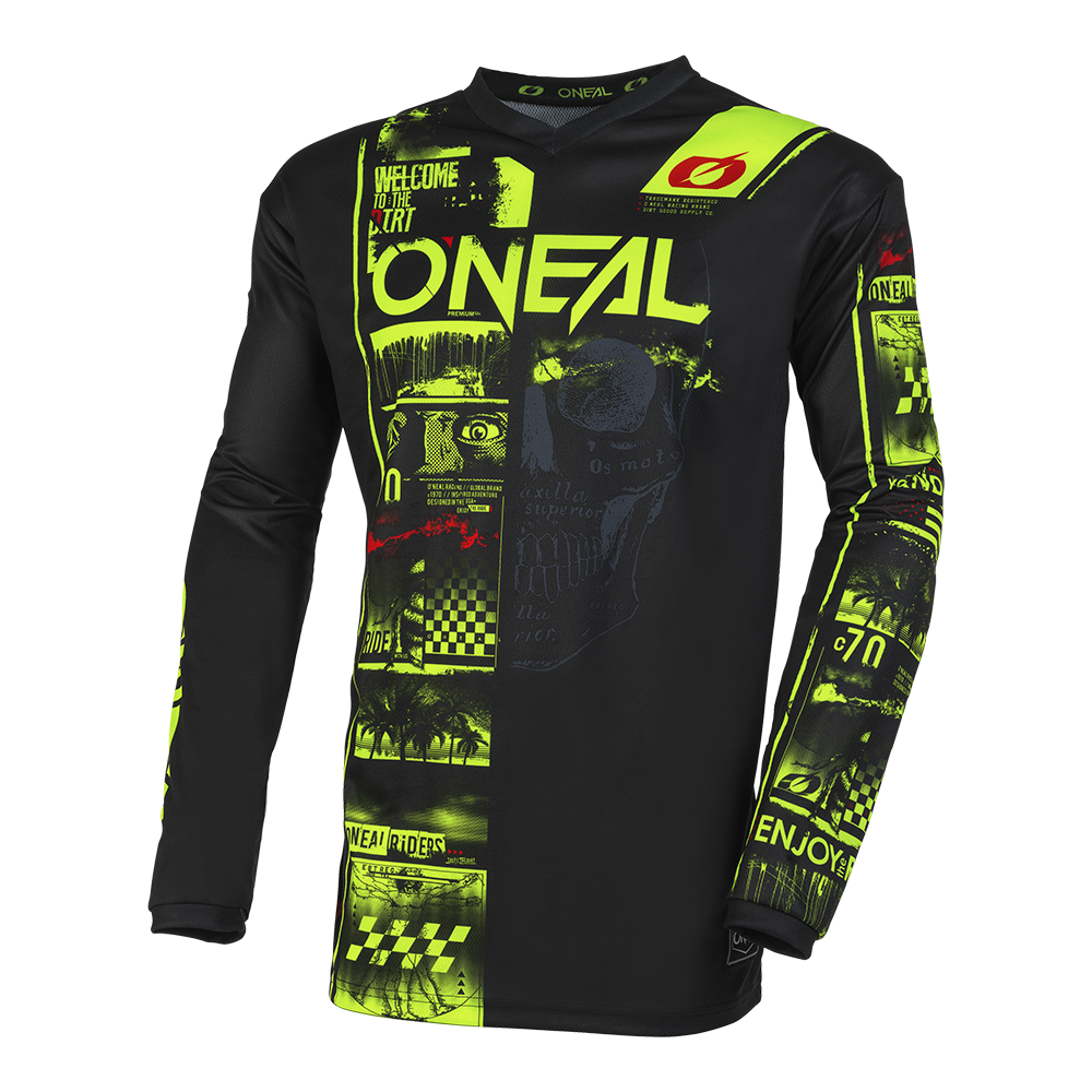 Jersey O'Neal ELEMENT ATTACK Black/Neon Yellow