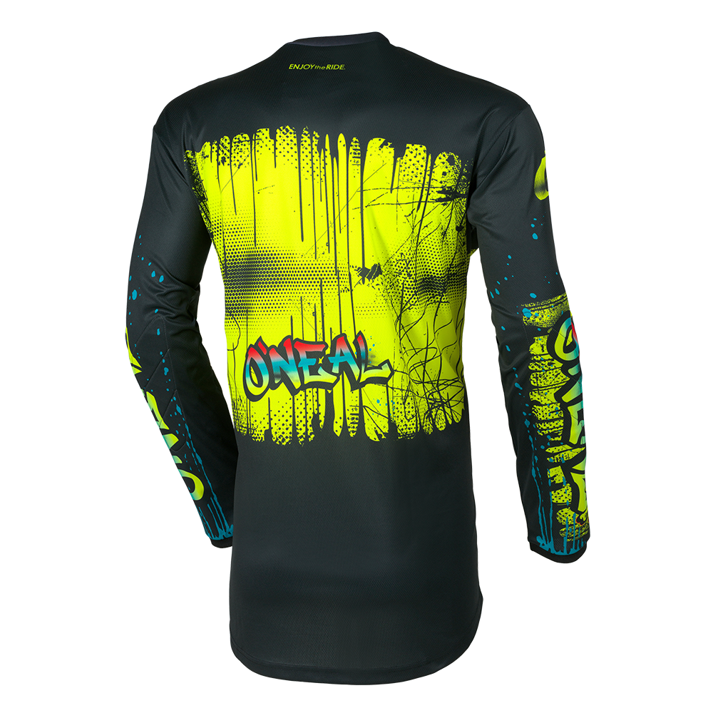 Jersey dziecięcy O'Neal ELEMENT RANCID Black/Neon Yellow