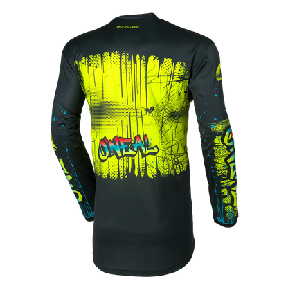 Jersey dziecięcy O'Neal ELEMENT RANCID Black/Neon Yellow