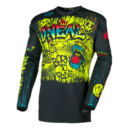 Jersey dziecięcy O'Neal ELEMENT RANCID Black/Neon Yellow