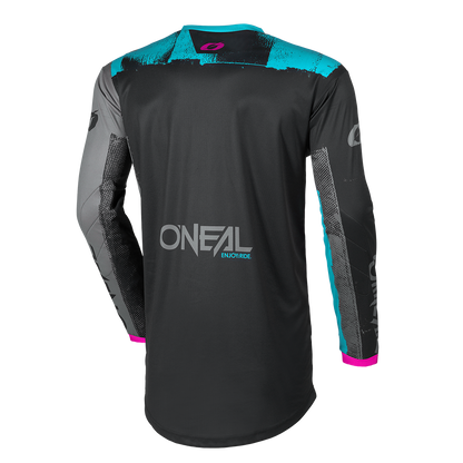 Jersey damski O'Neal ELEMENT ROLLER Czarny/Cyjan