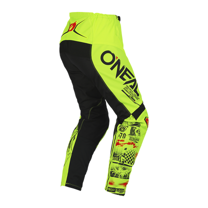 Spodnie Juniorskie O'Neal ELEMENT ATTACK Neon Yellow/Black