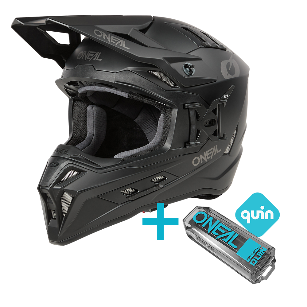Kask O'Neal EX-SRS SOLID Black + QUIN PRO