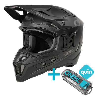 Kask O'Neal EX-SRS SOLID Black + QUIN PRO