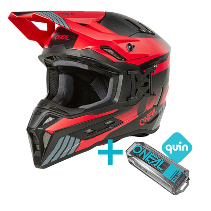 Kask O'Neal EX-SRS HITCH Black/Gray/Red + QUIN PRO