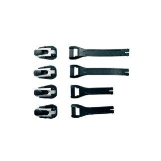 RMX Boot - Full Buckle/Strap Kit czarny/srebrny